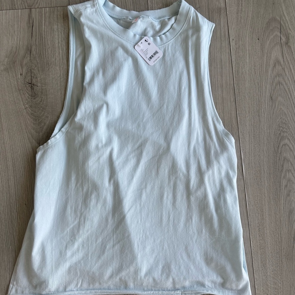 Free People Soft Blue Tee